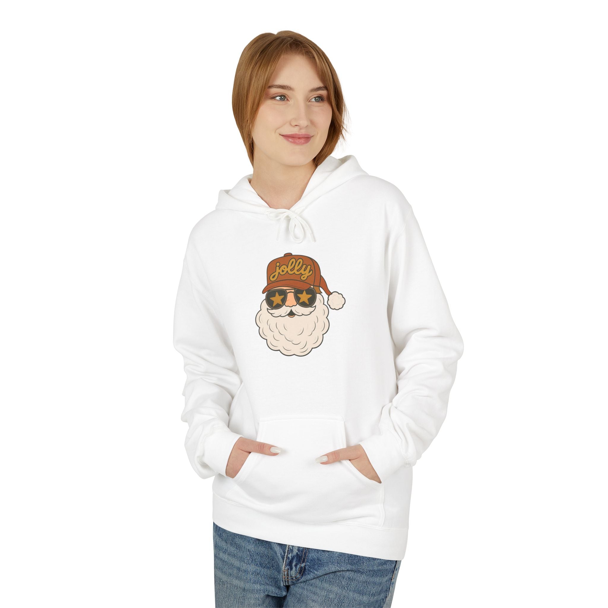 Jolly Santa Fleece Hoodie
