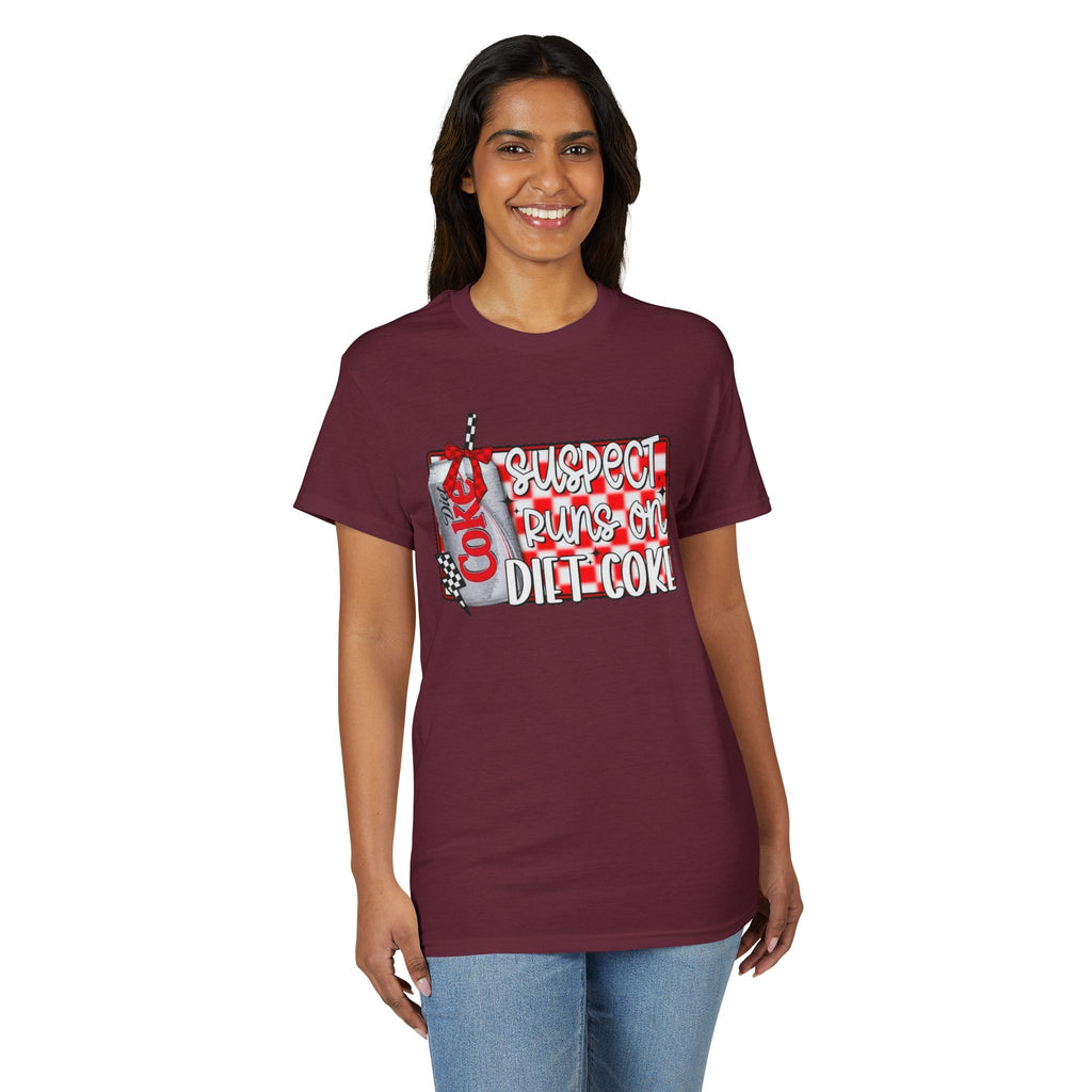 Suspects Runs on Diet Coke Gildan unisex T-Shirt