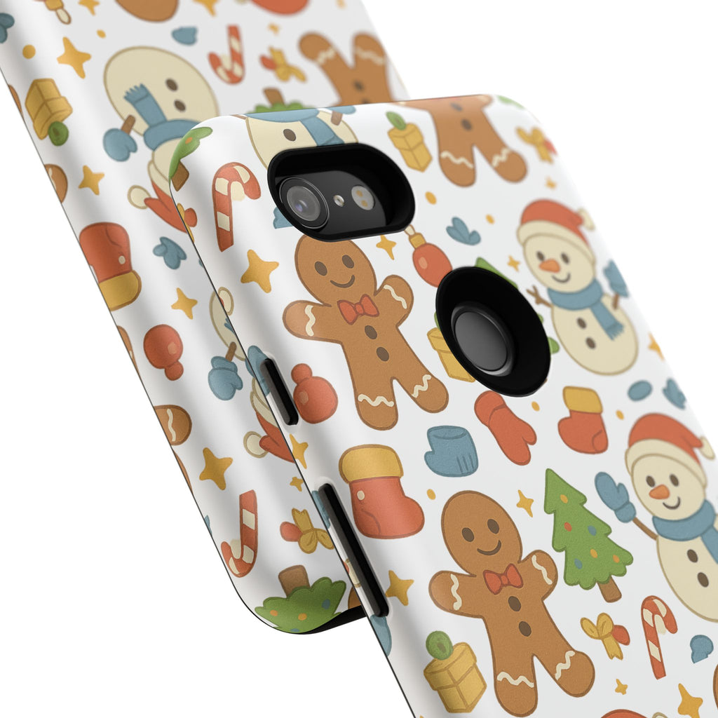 Cute Gingerbread/ Snowmen Christmas Phone Case
