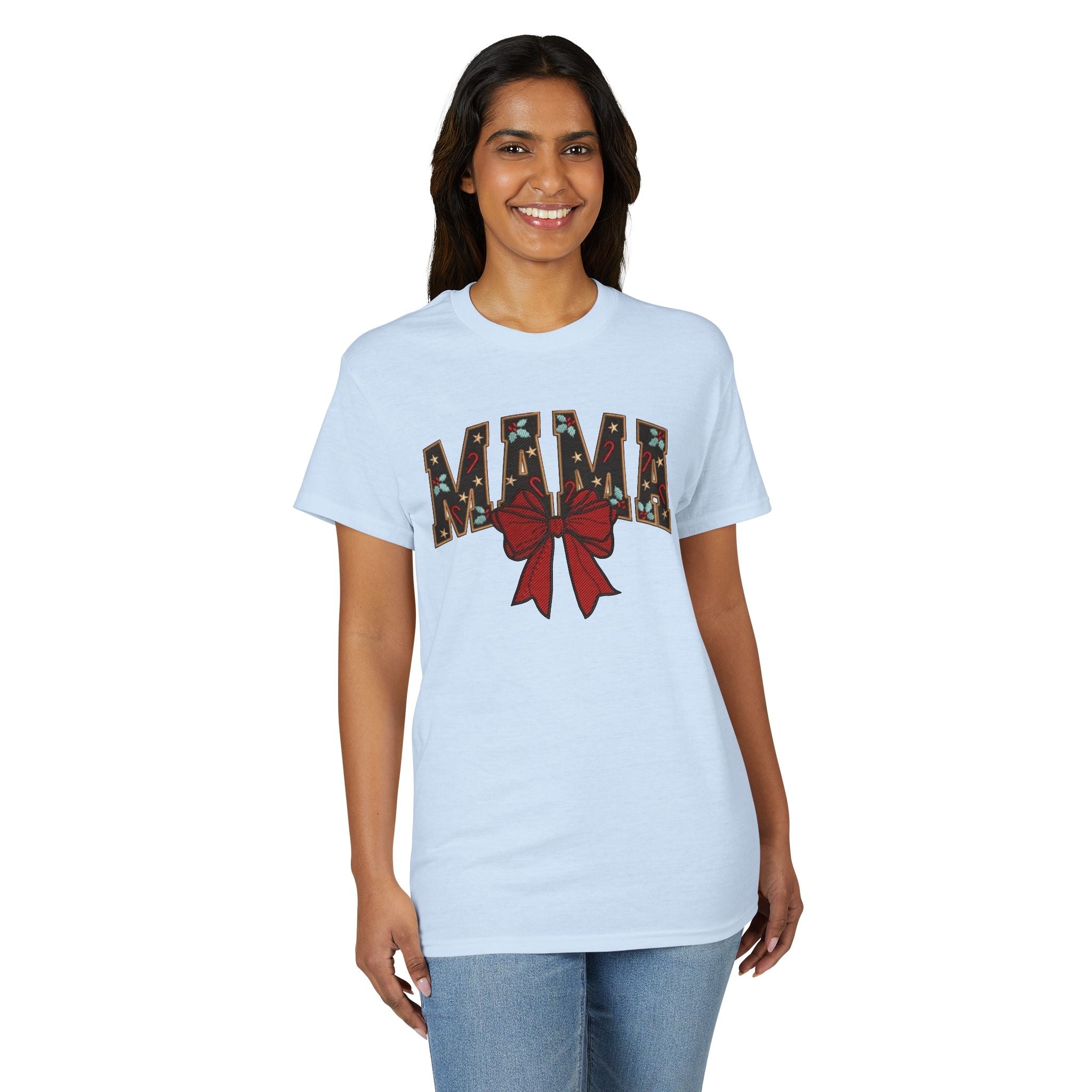Festive Bow Mama Gildan unisex T-Shirt