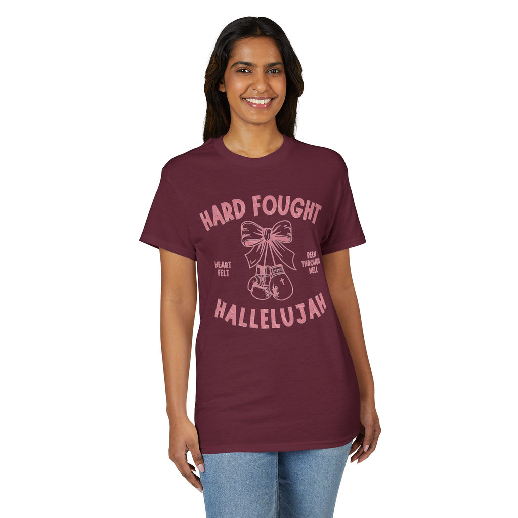 Hard Fought Hallelujah Gildan unisex T-Shirt