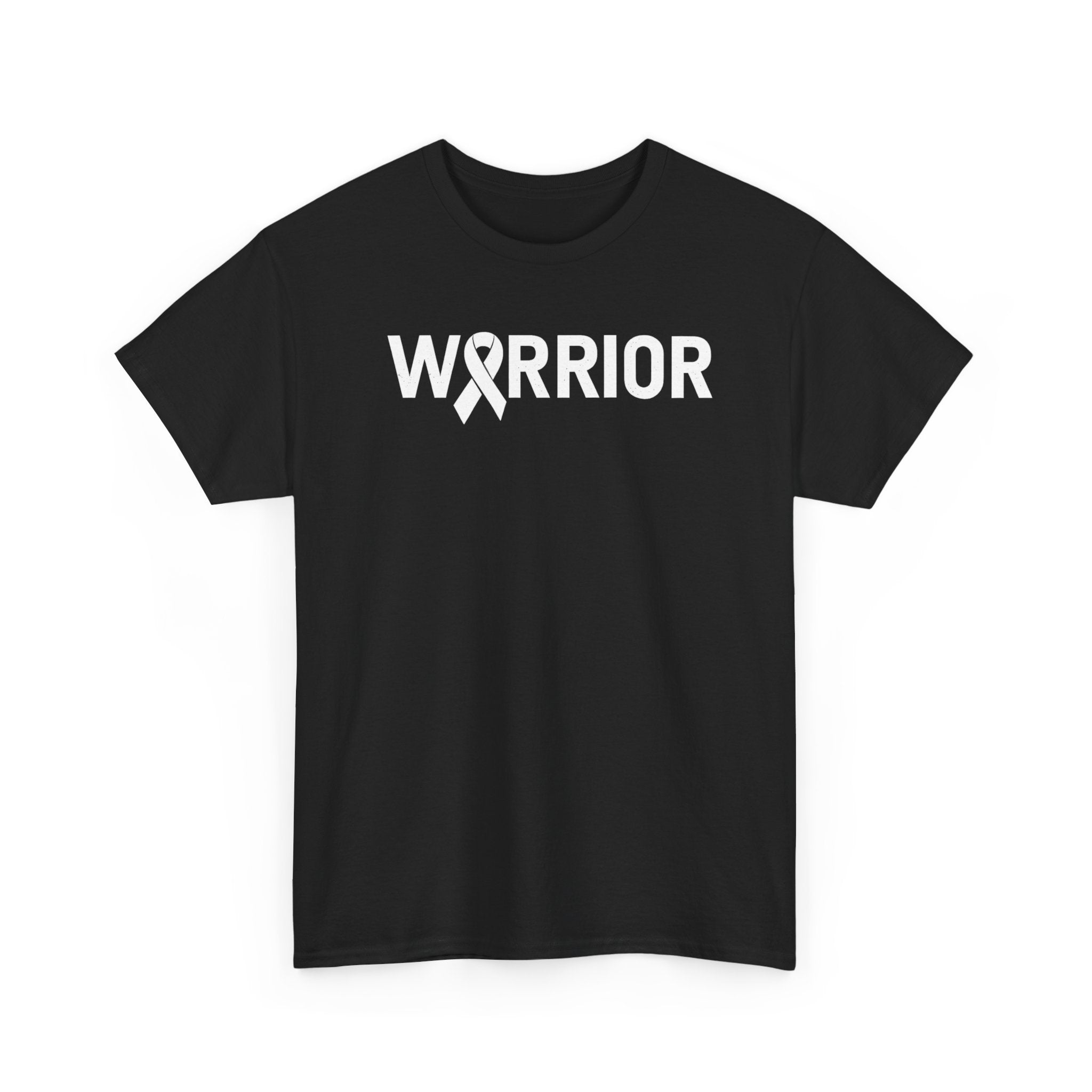White Ribbon Warrior Unisex Gildan T-Shirt
