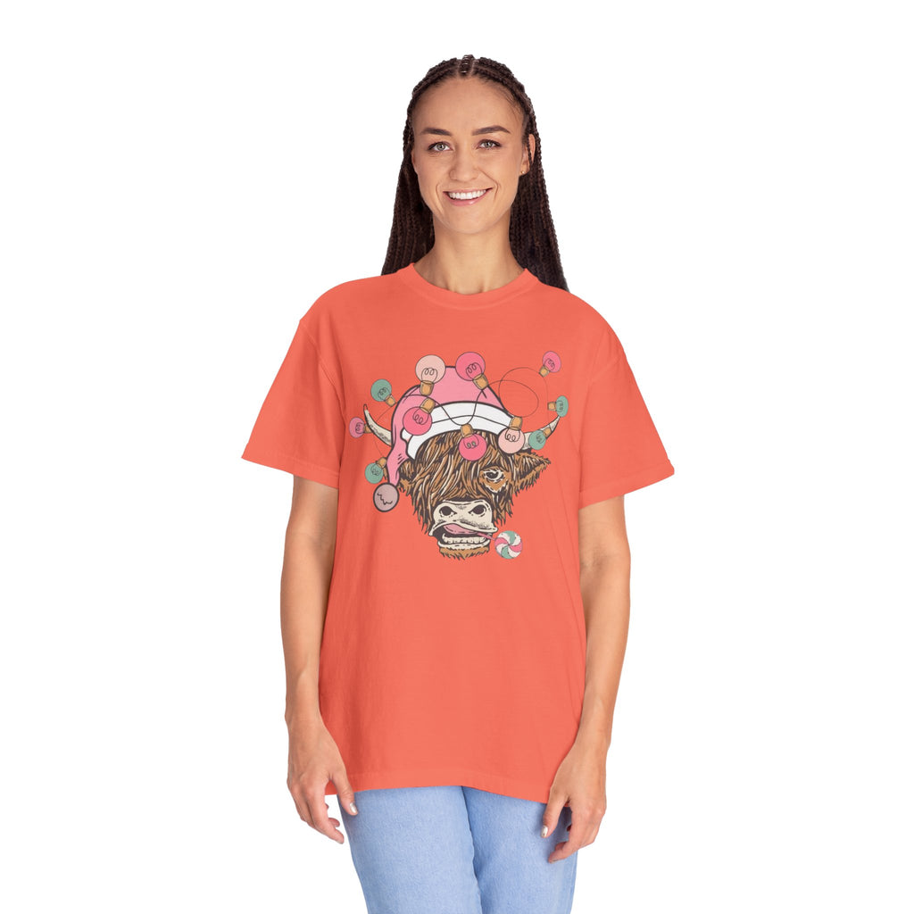 Christmas Cow Unisex T-Shirt