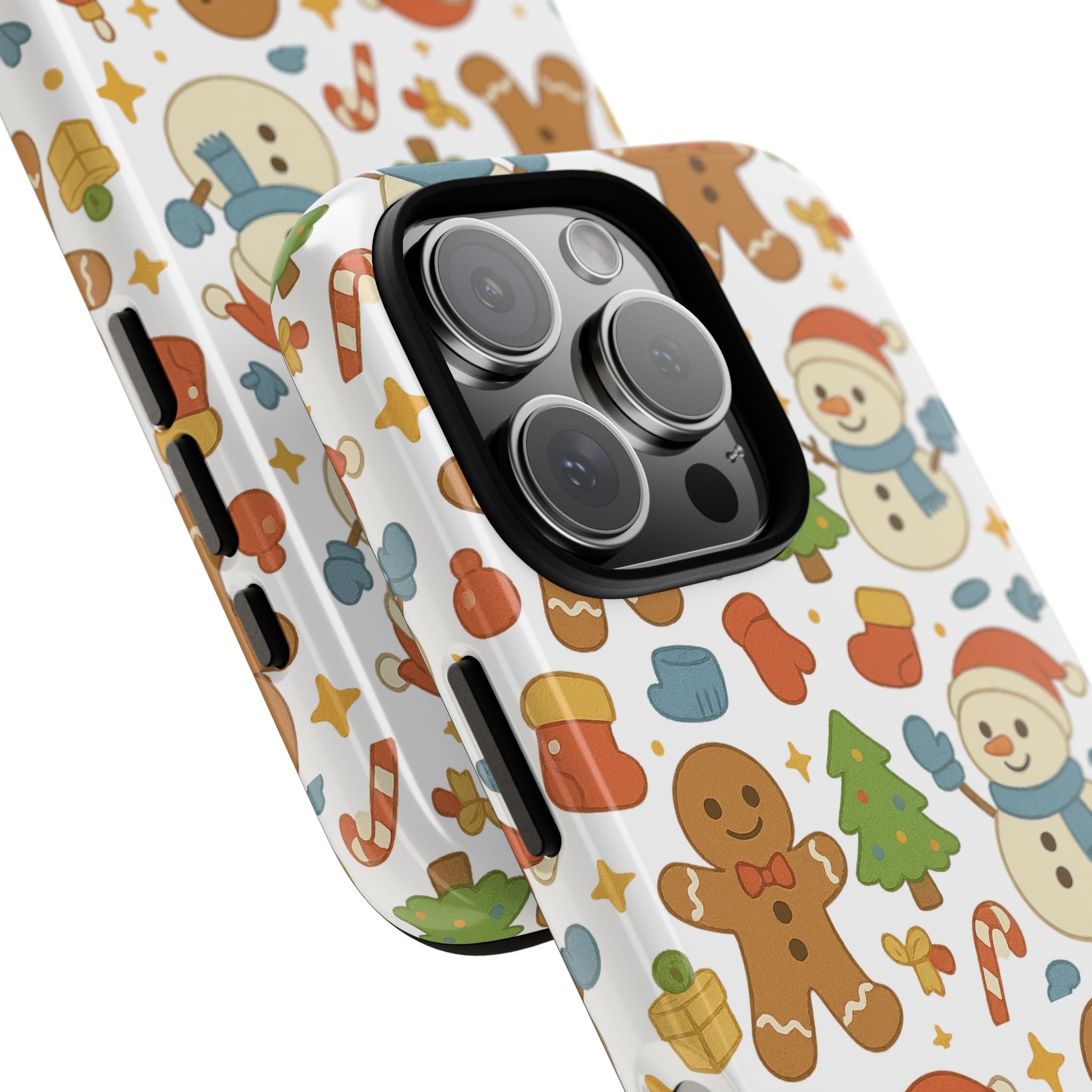 Cute Gingerbread/ Snowmen Christmas Phone Case