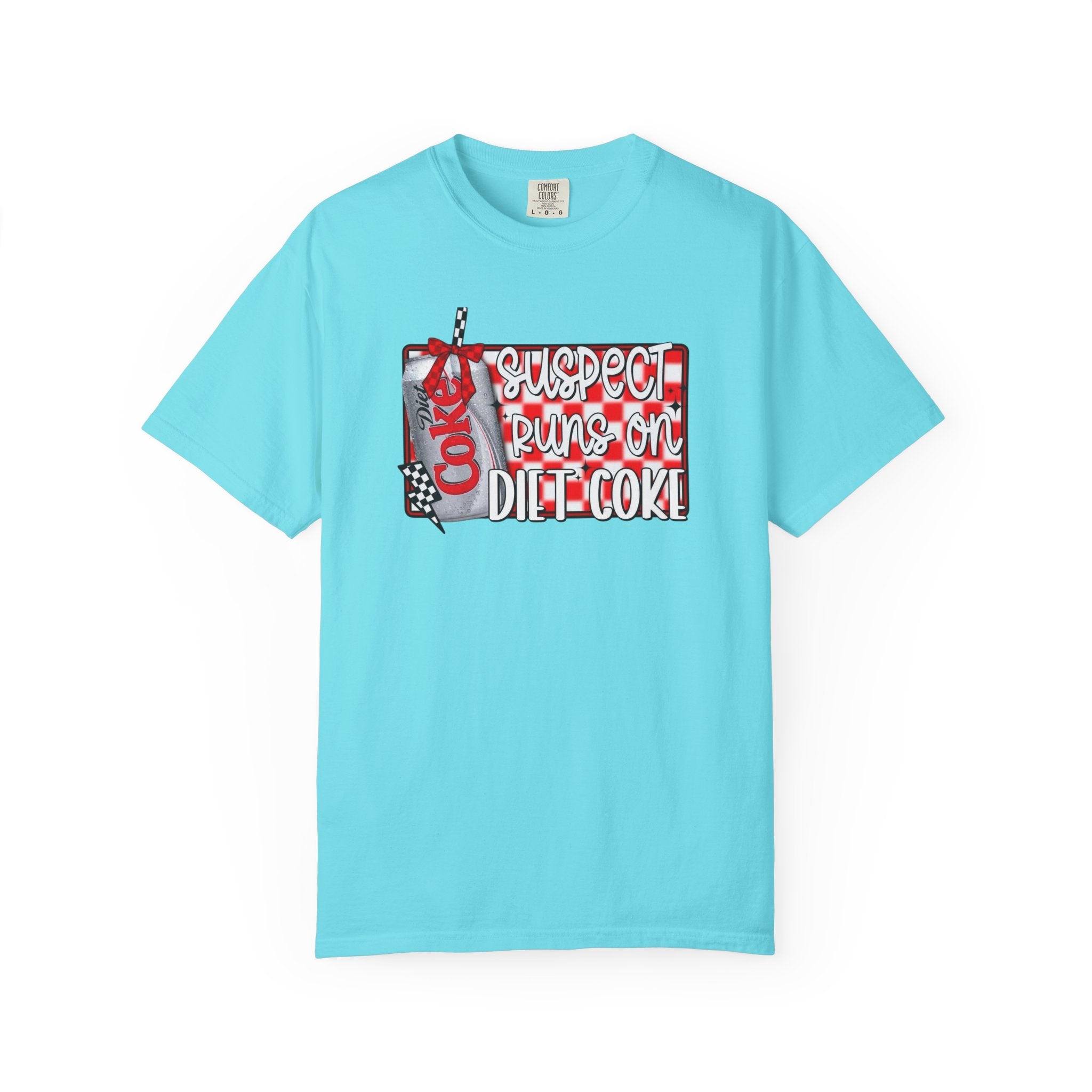 Suspect Runs on Diet Coke Unisex T-Shirt