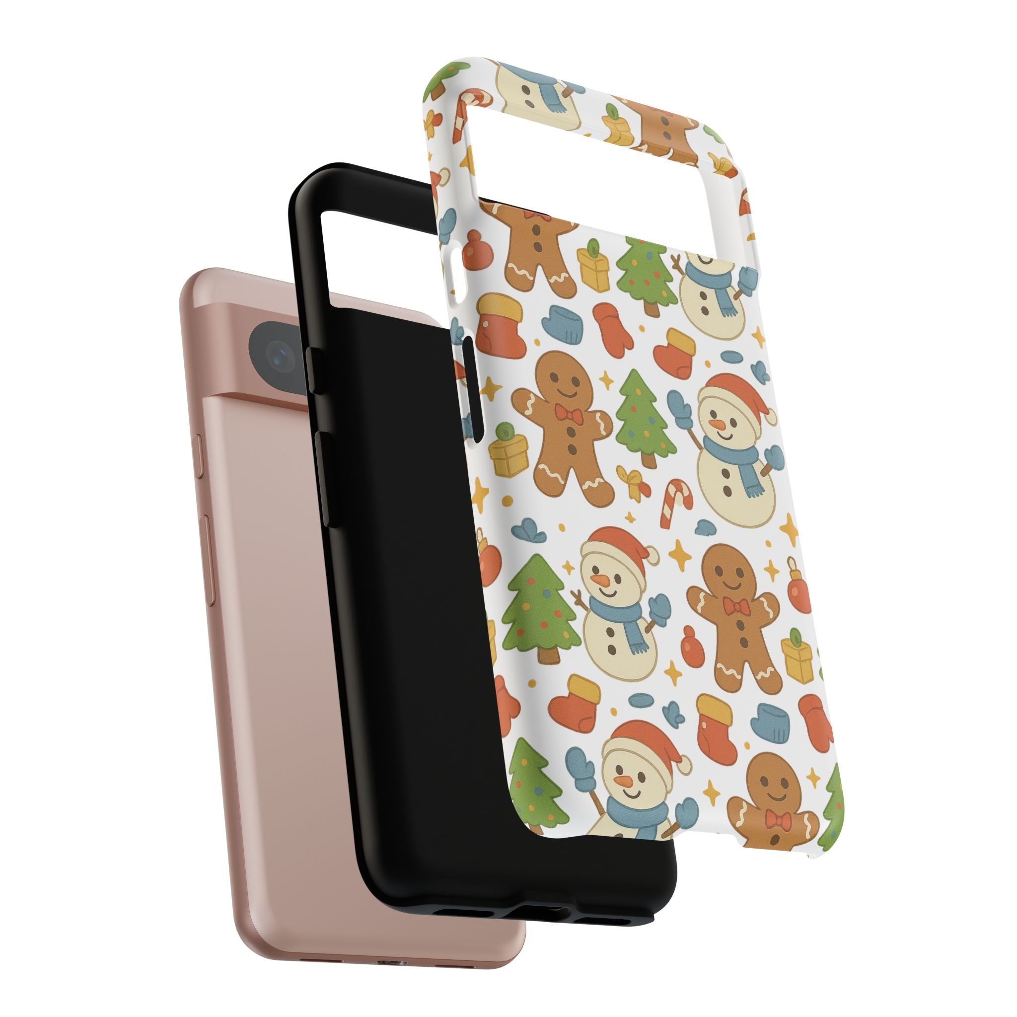 Cute Gingerbread/ Snowmen Christmas Phone Case