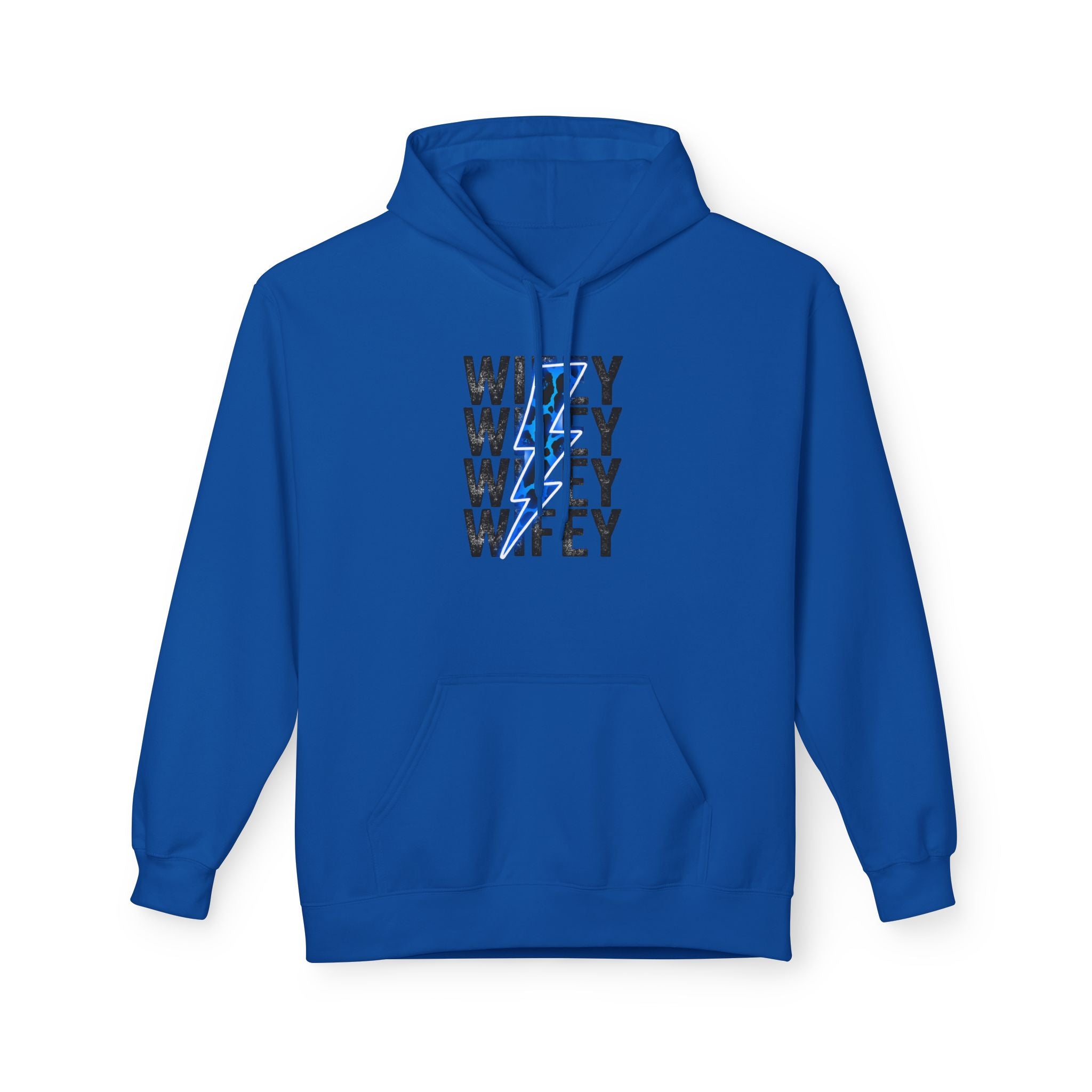 Blue Wifey Fleece Hoodie