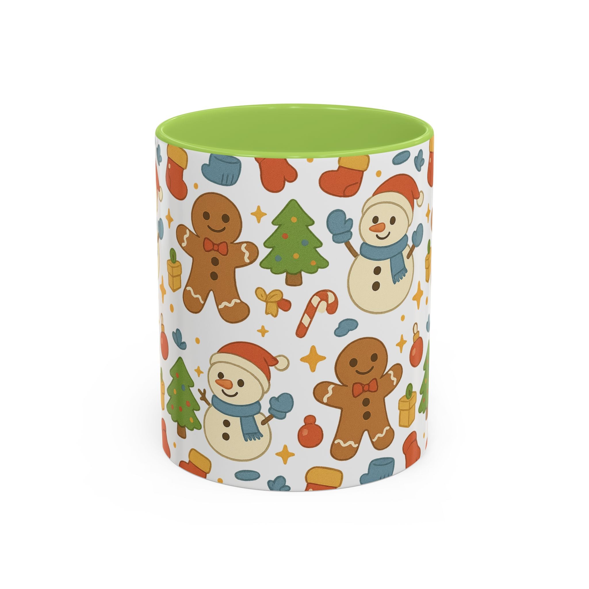 Cute Gingerbread/ Snowmen Christmas Mug