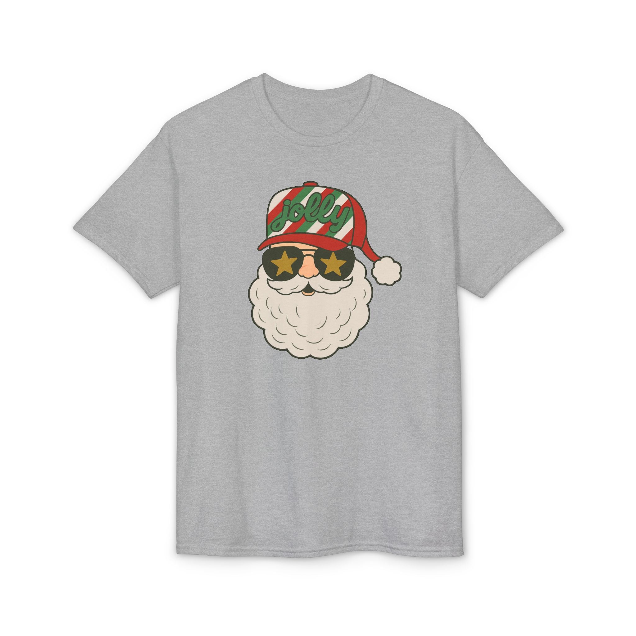 Striped Jolly Santa Gildan unisex T-Shirt