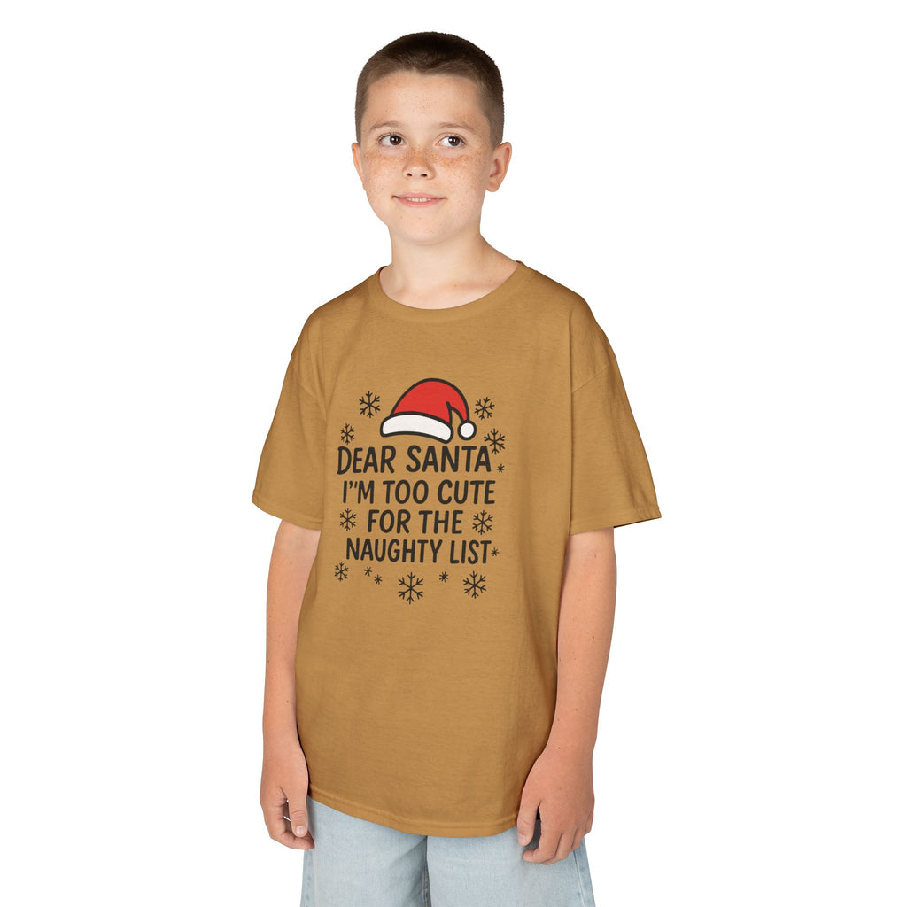 I’m too Cute for the Naughty List Kids Tee