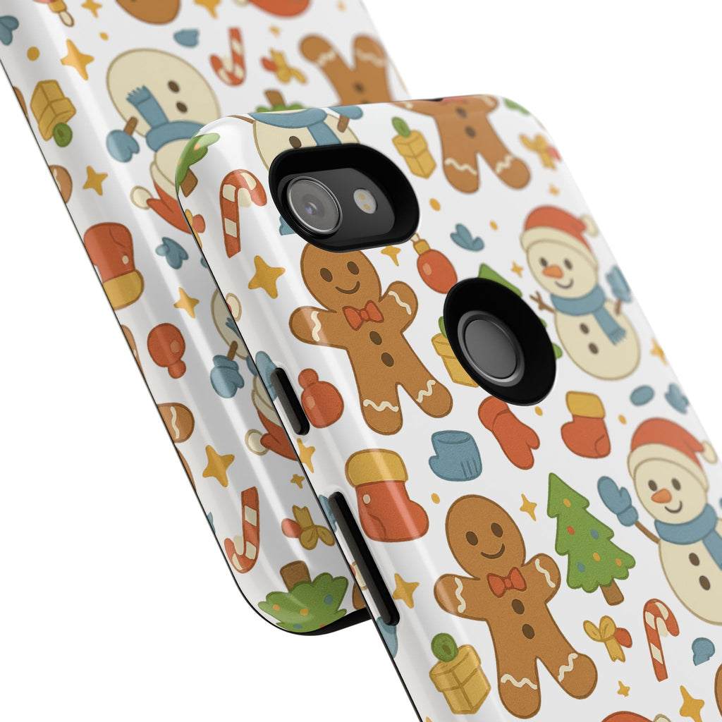 Cute Gingerbread/ Snowmen Christmas Phone Case