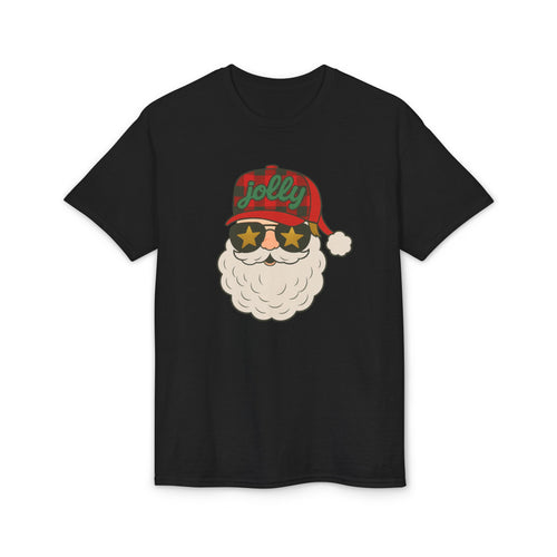 Buffalo Plaid Jolly Santa Gildan unisex T-Shirt