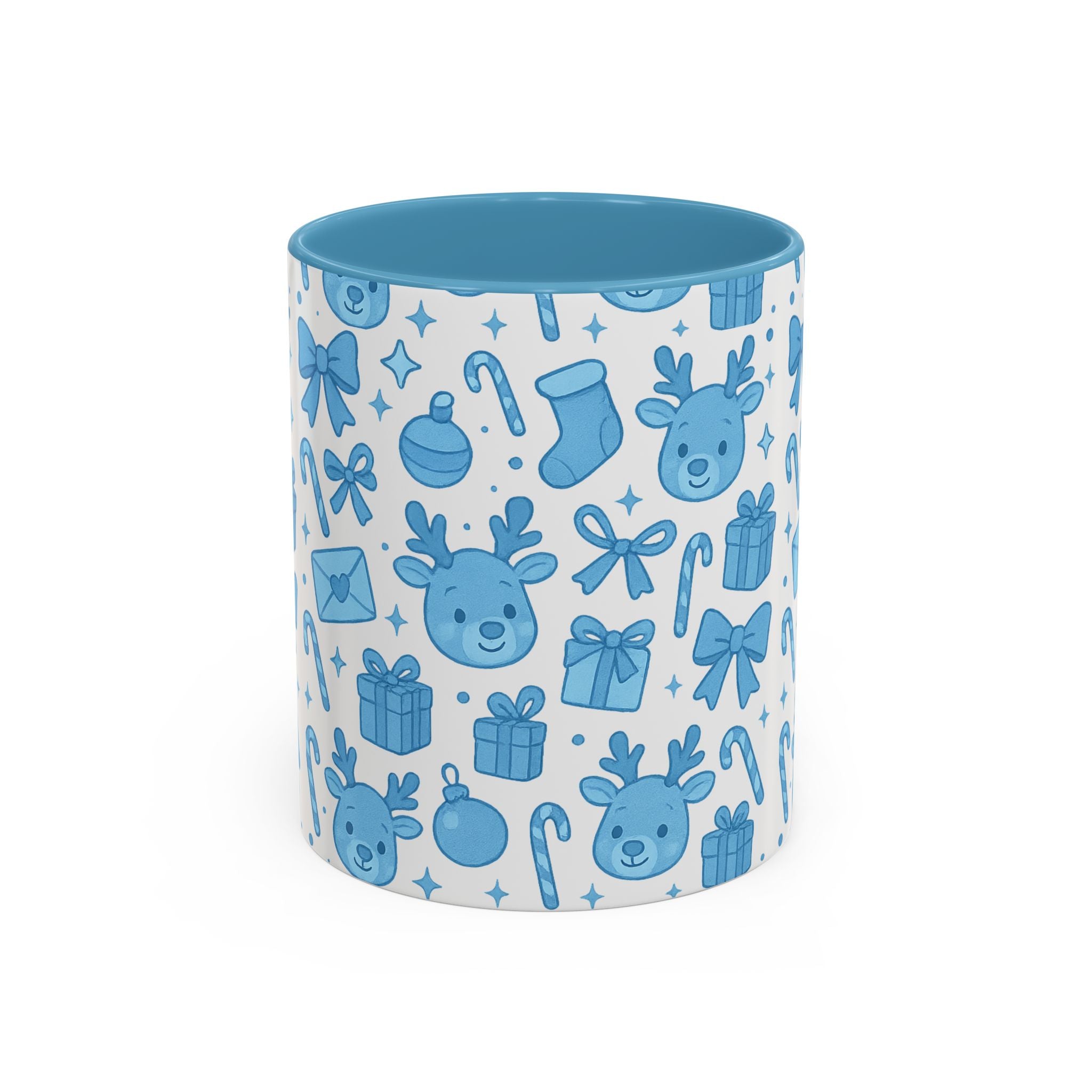 Cute Blue Christmas Mug