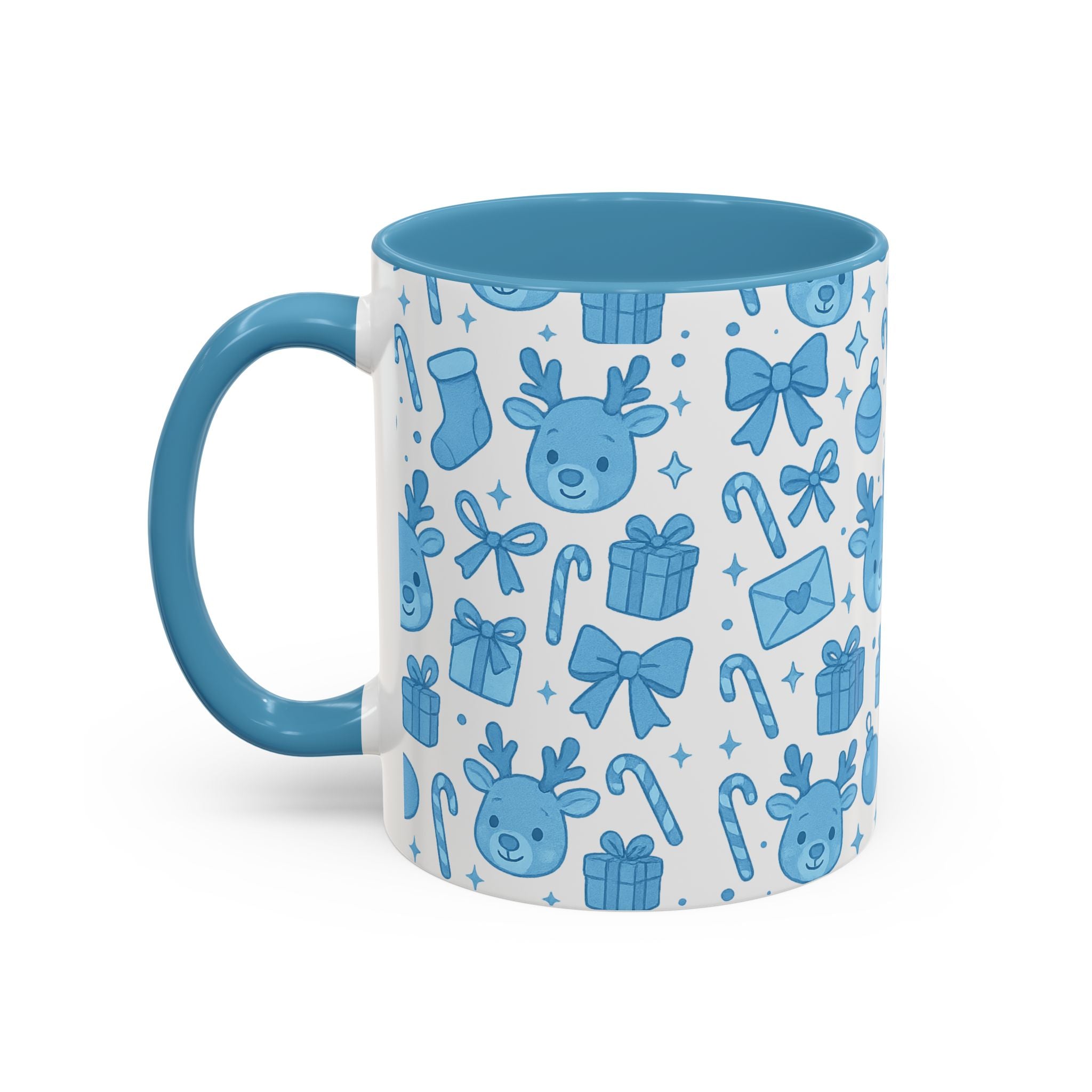 Cute Blue Christmas Mug