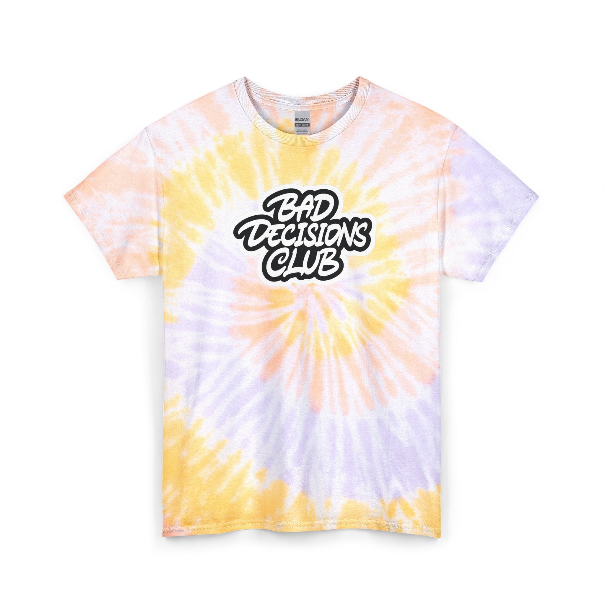 Bad Decisions Club Tie-Dye Gildan unisex Tee