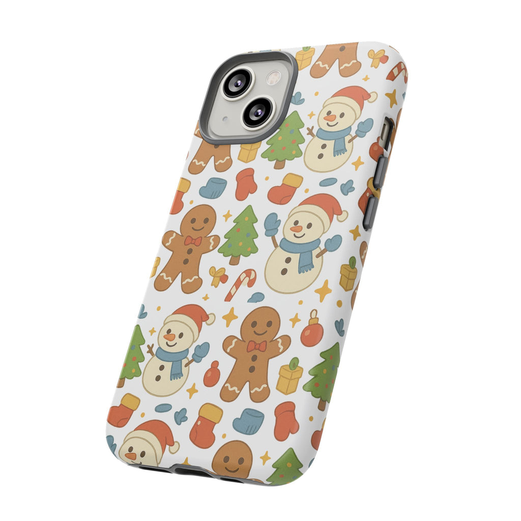 Cute Gingerbread/ Snowmen Christmas Phone Case