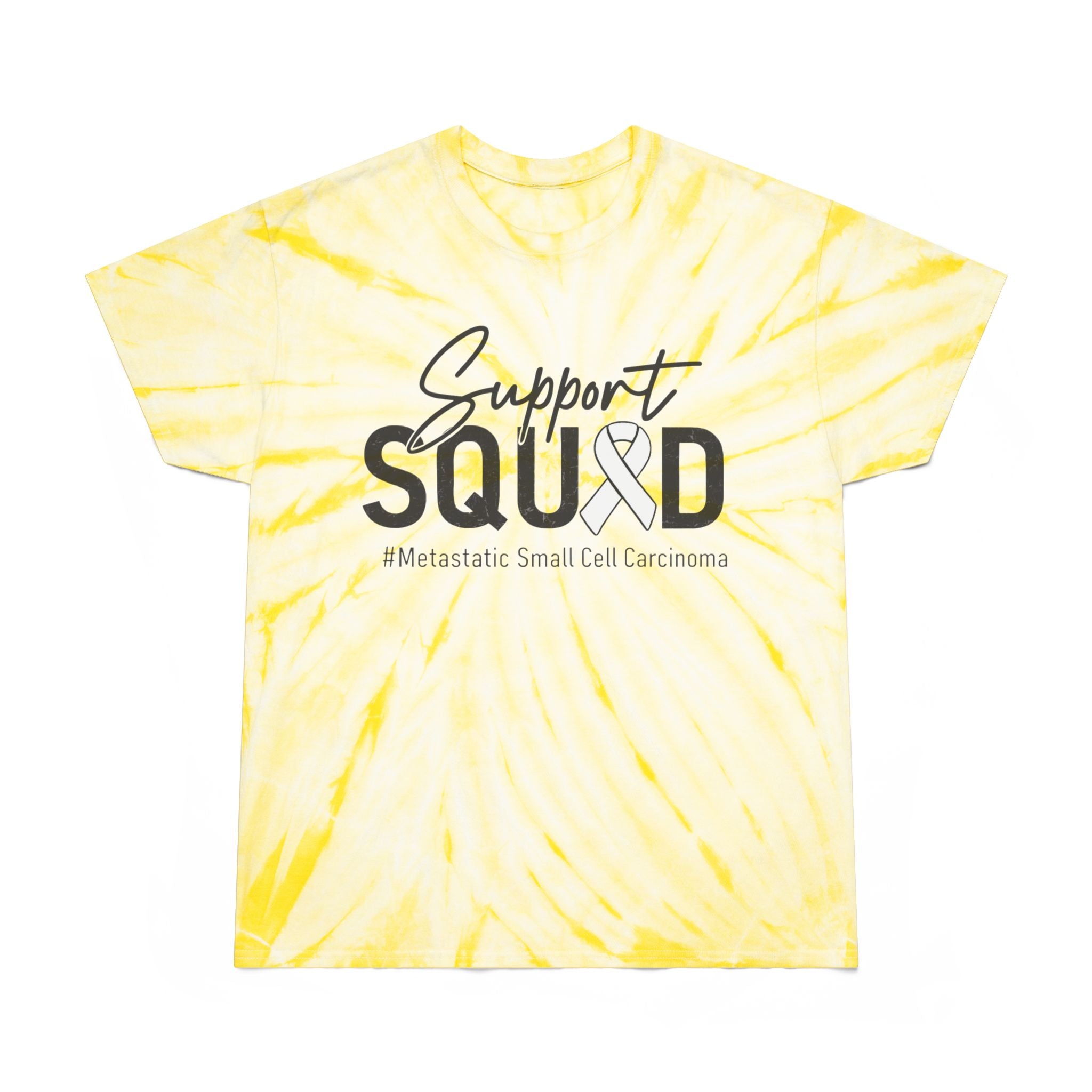 White Ribbon Support Tie-Dye Cyclone Tee
