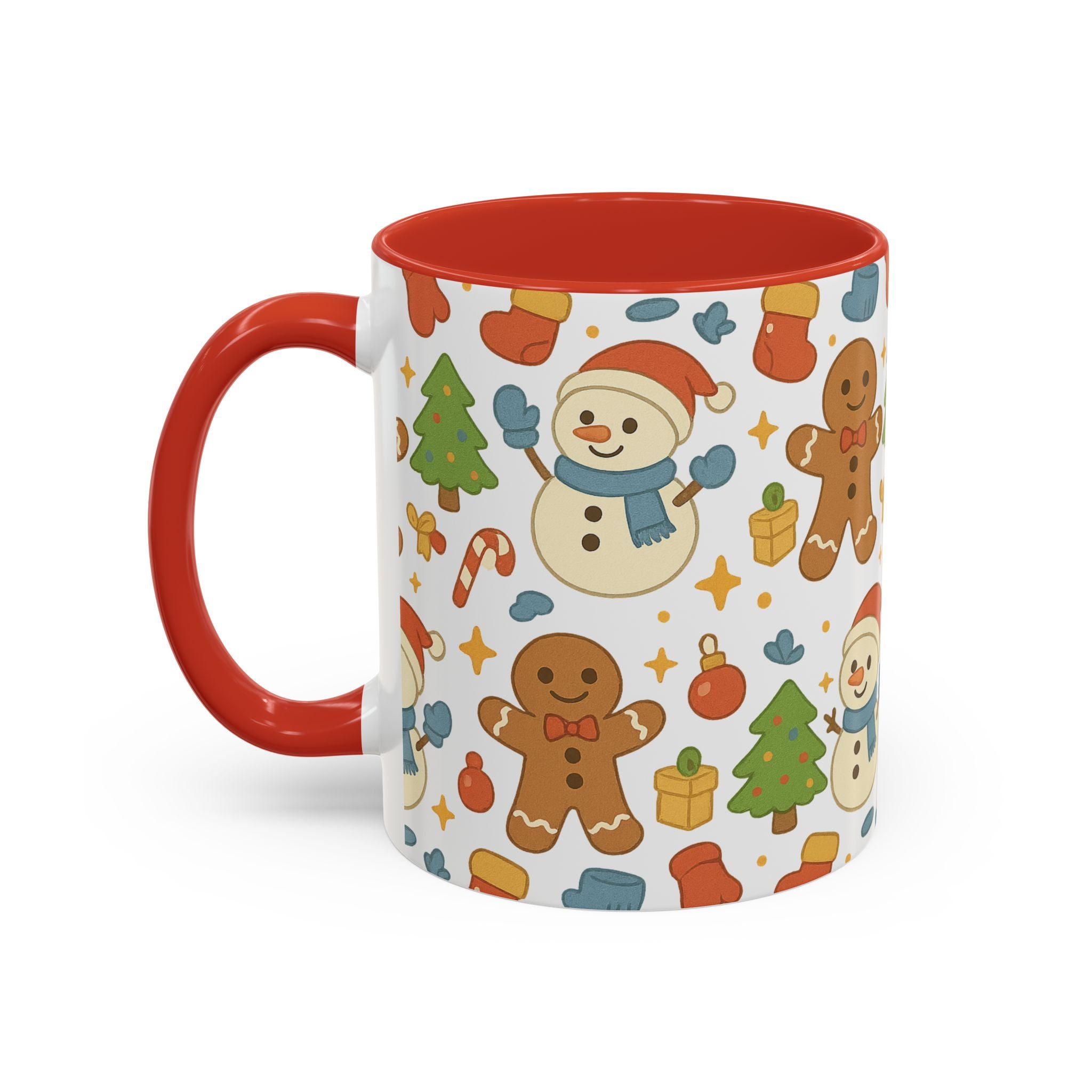 Cute Gingerbread/ Snowmen Christmas Mug