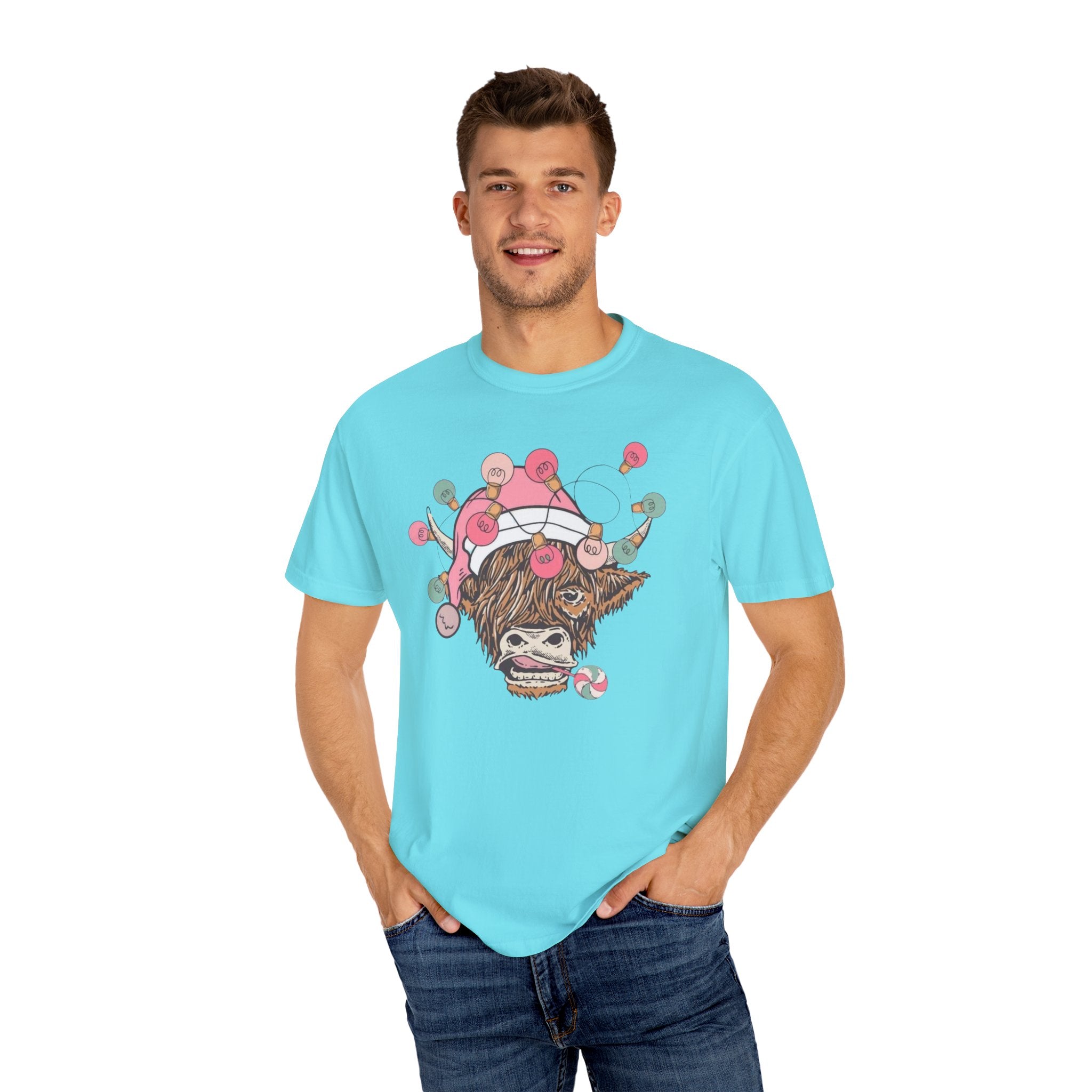 Christmas Cow Unisex T-Shirt