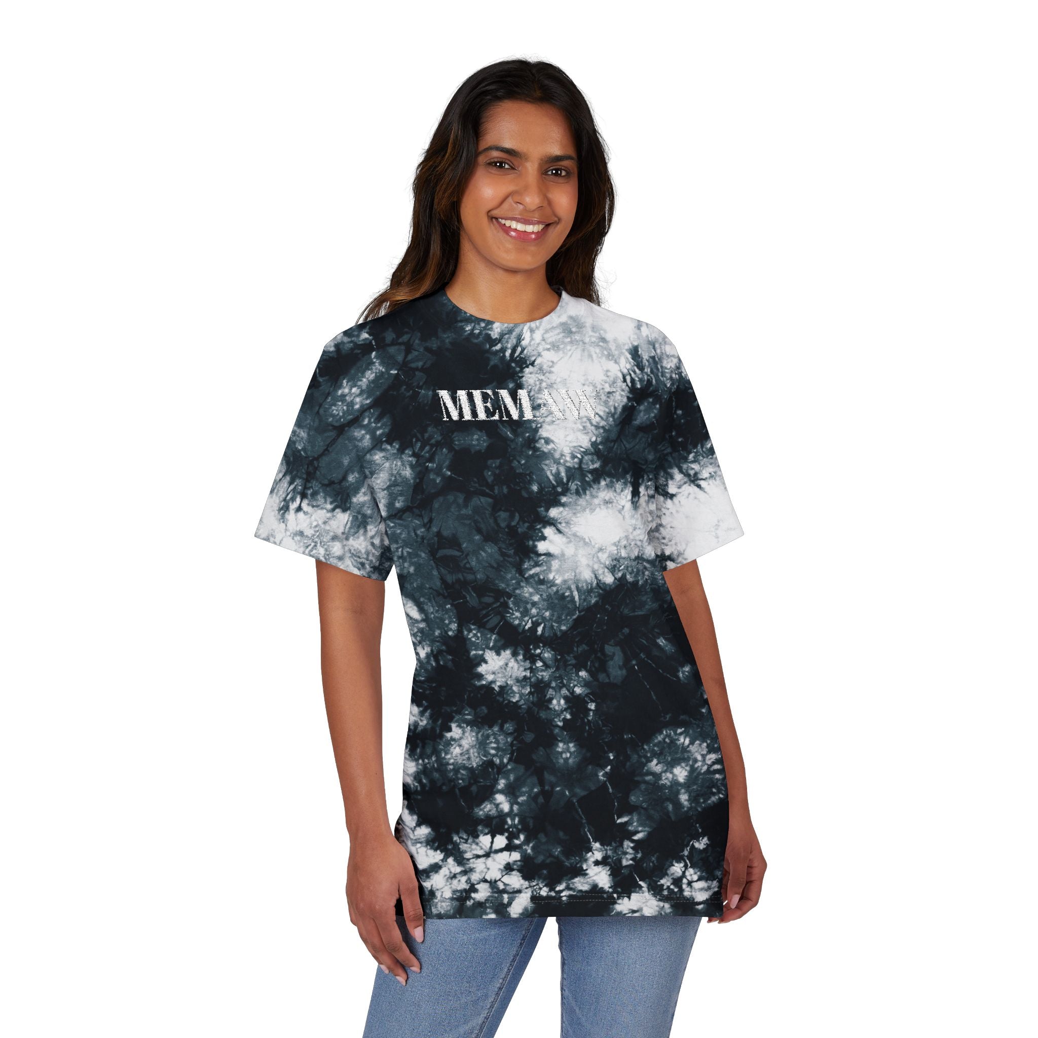 Tie- Dye Memaw Embroidered Shirt