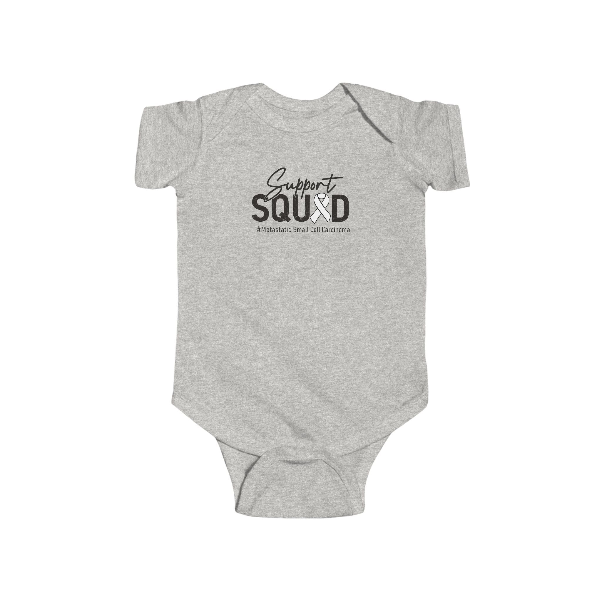 White Ribbon Support Baby Onesie
