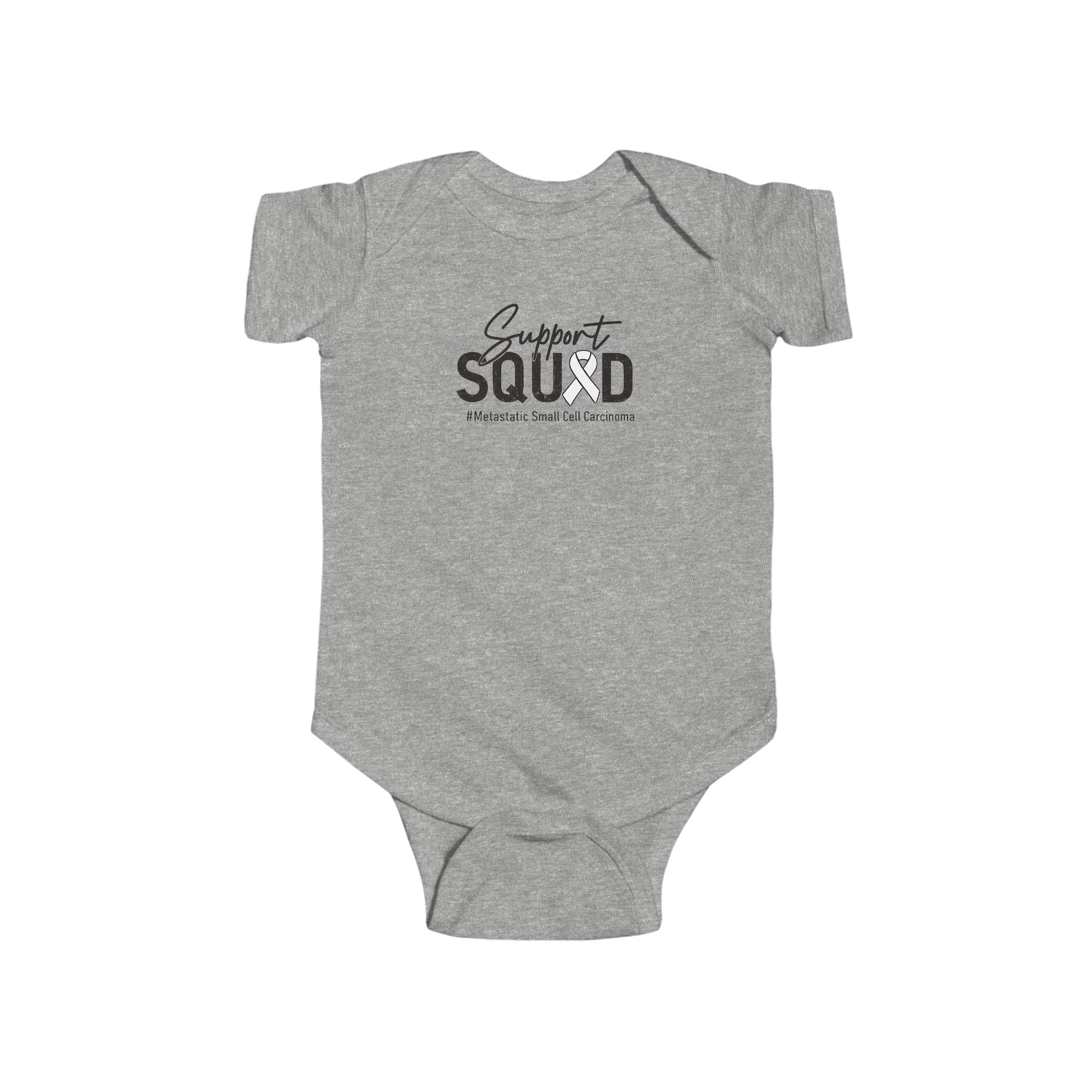 White Ribbon Support Baby Onesie