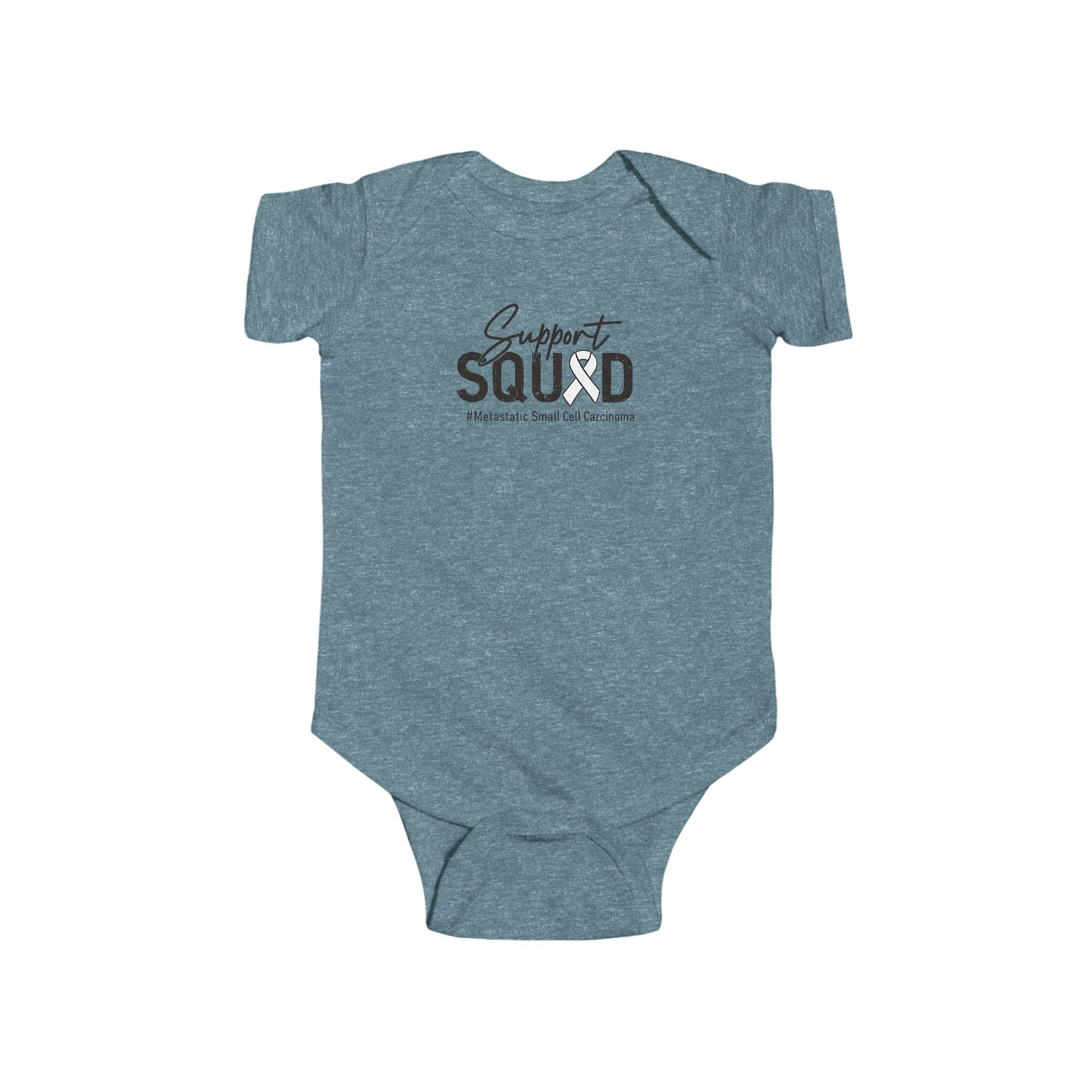 White Ribbon Support Baby Onesie