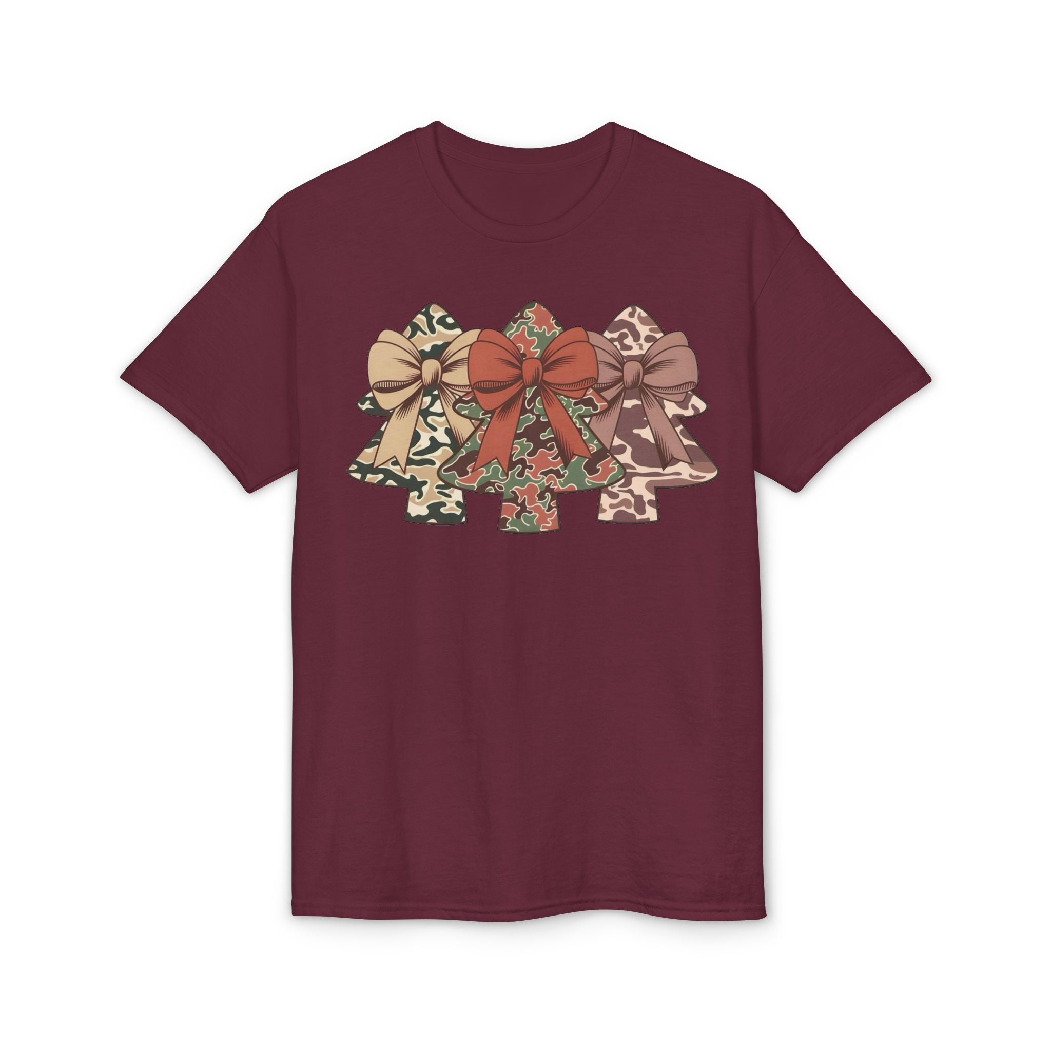 Camo Bow Trees Gildan unisex T-Shirt