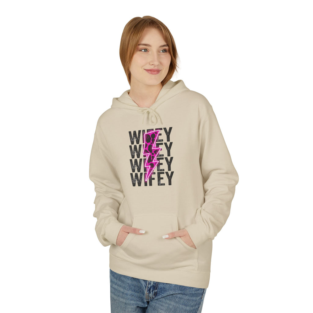 Pink Wifey Fleece Hoodie