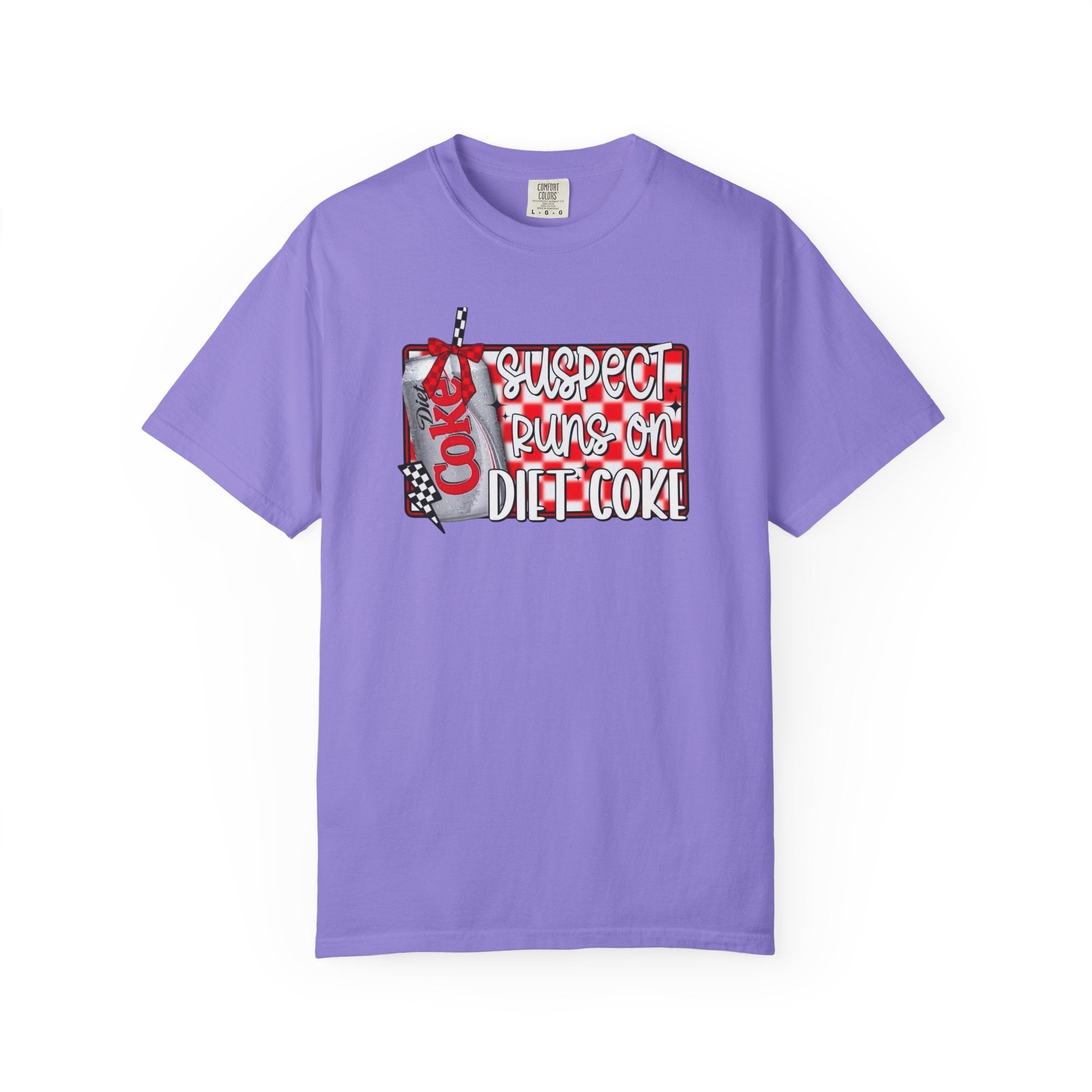 Suspect Runs on Diet Coke Unisex T-Shirt
