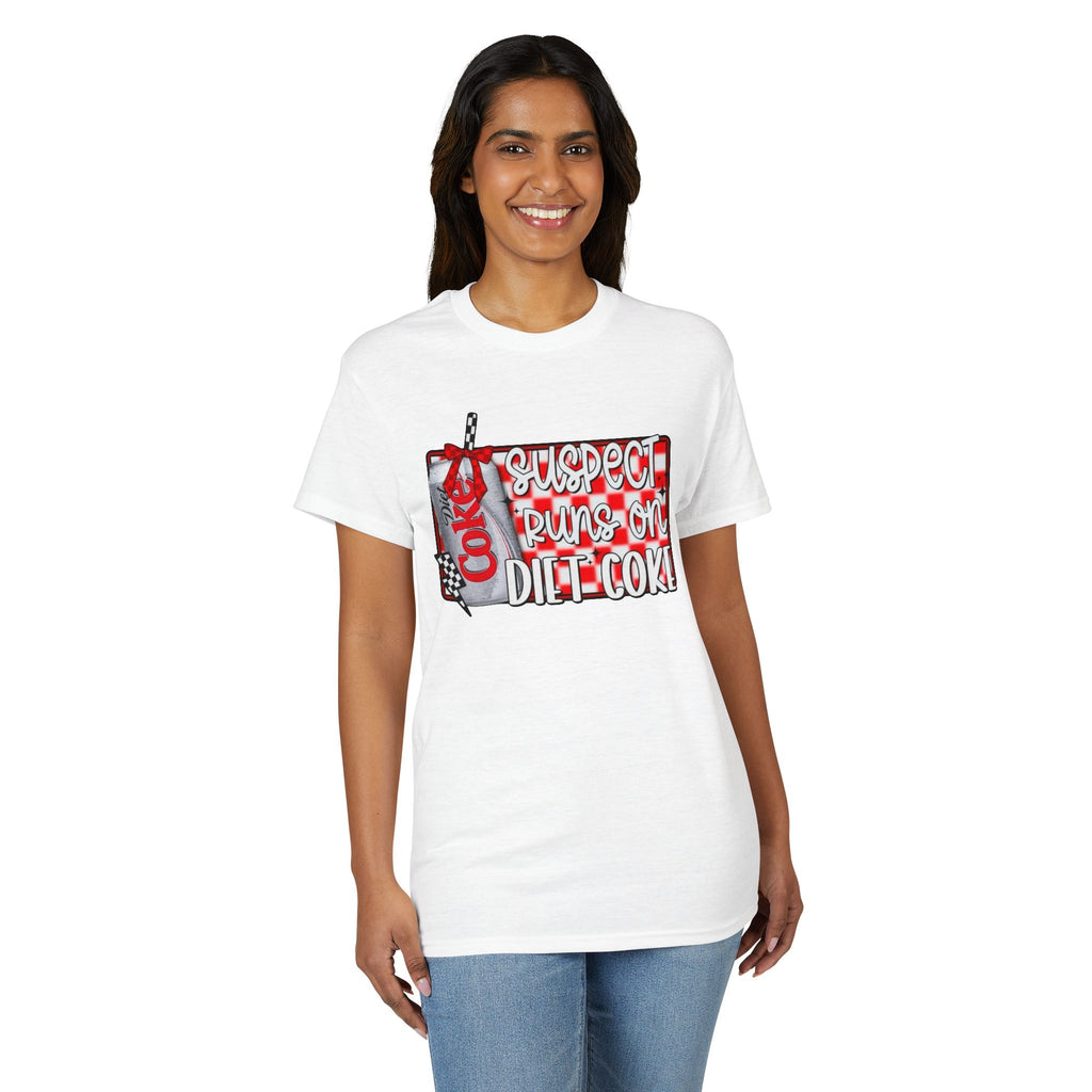 Suspects Runs on Diet Coke Gildan unisex T-Shirt