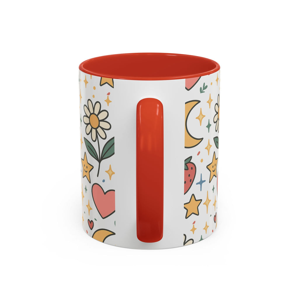 Cute Strawberries/ Flowers Mug