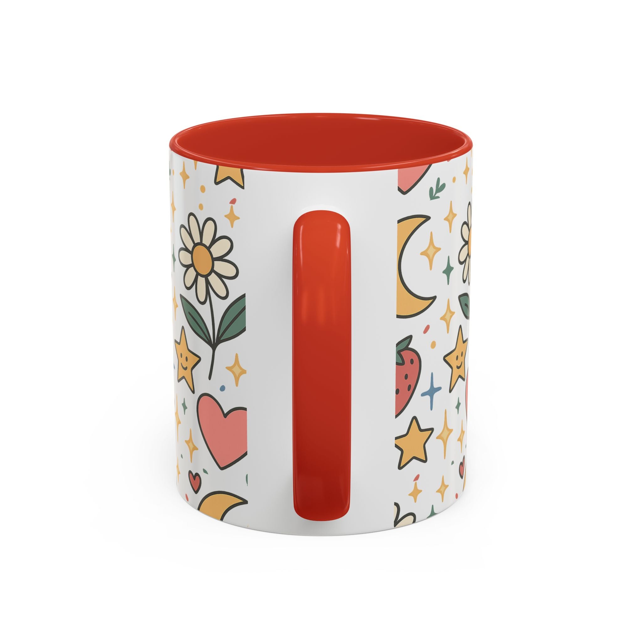 Cute Strawberries/ Flowers Mug