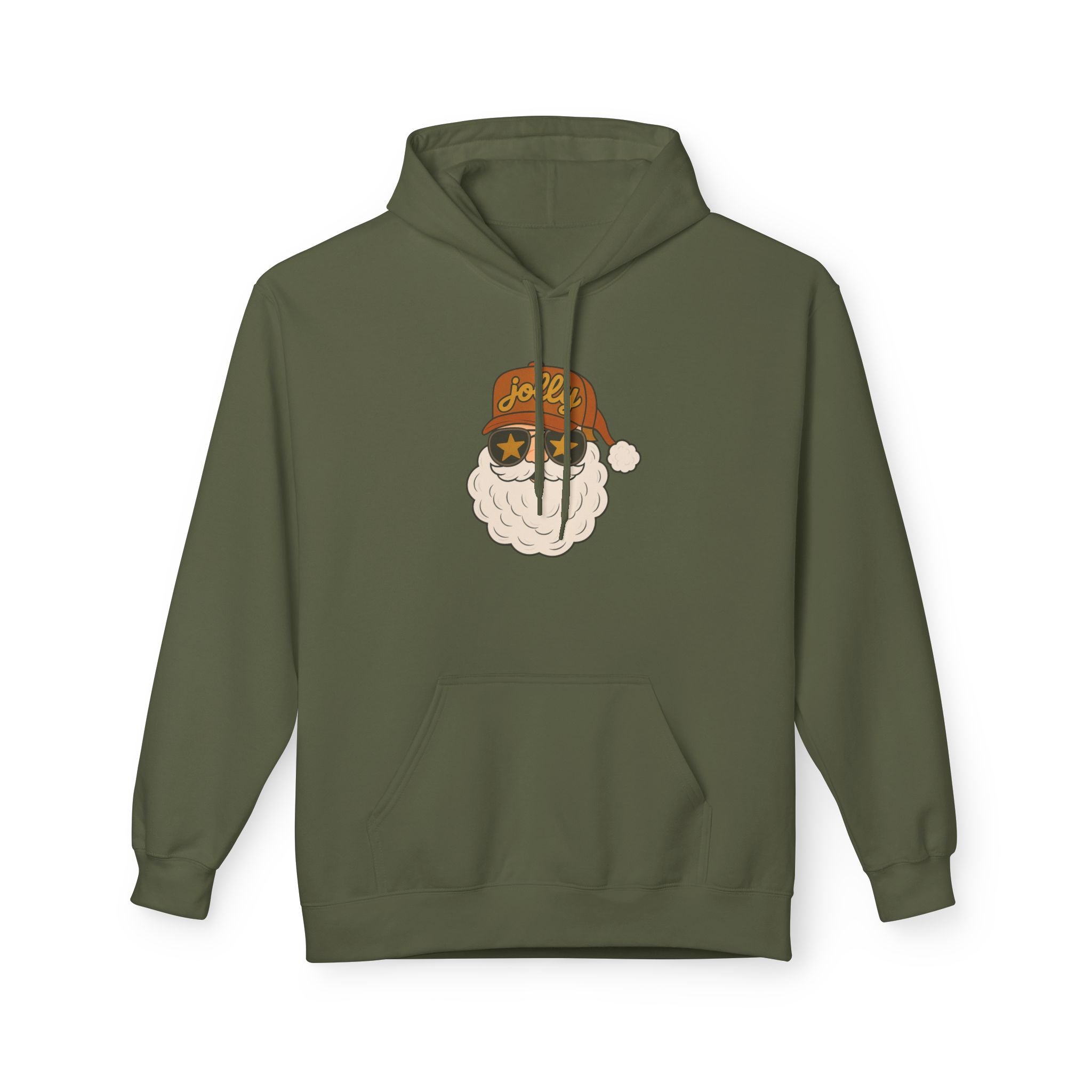 Jolly Santa Fleece Hoodie
