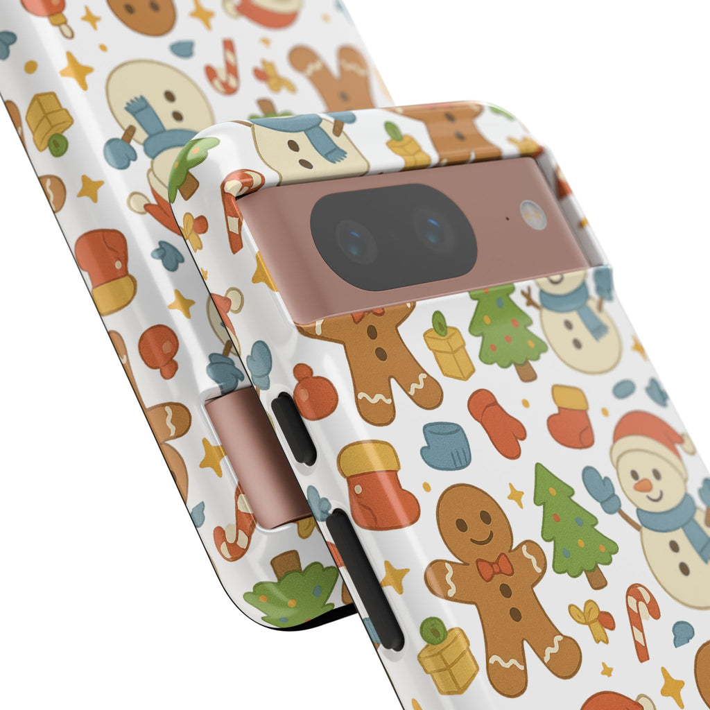Cute Gingerbread/ Snowmen Christmas Phone Case