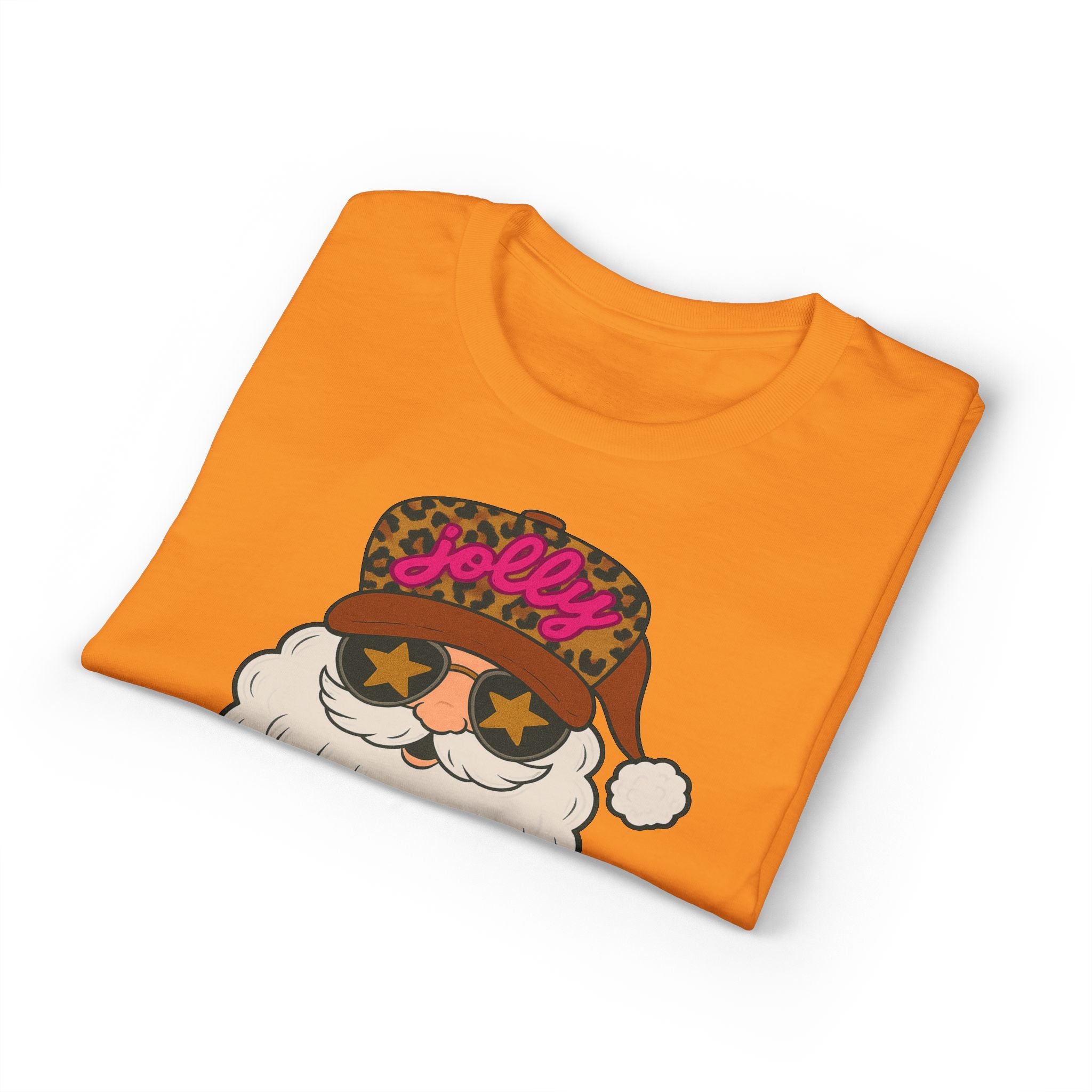 Leopard Jolly Santa Gildan unisex T-Shirt
