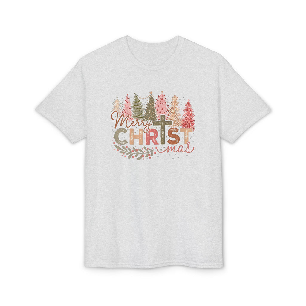 Merry Christmas Cross Gildan unisex T-Shirt