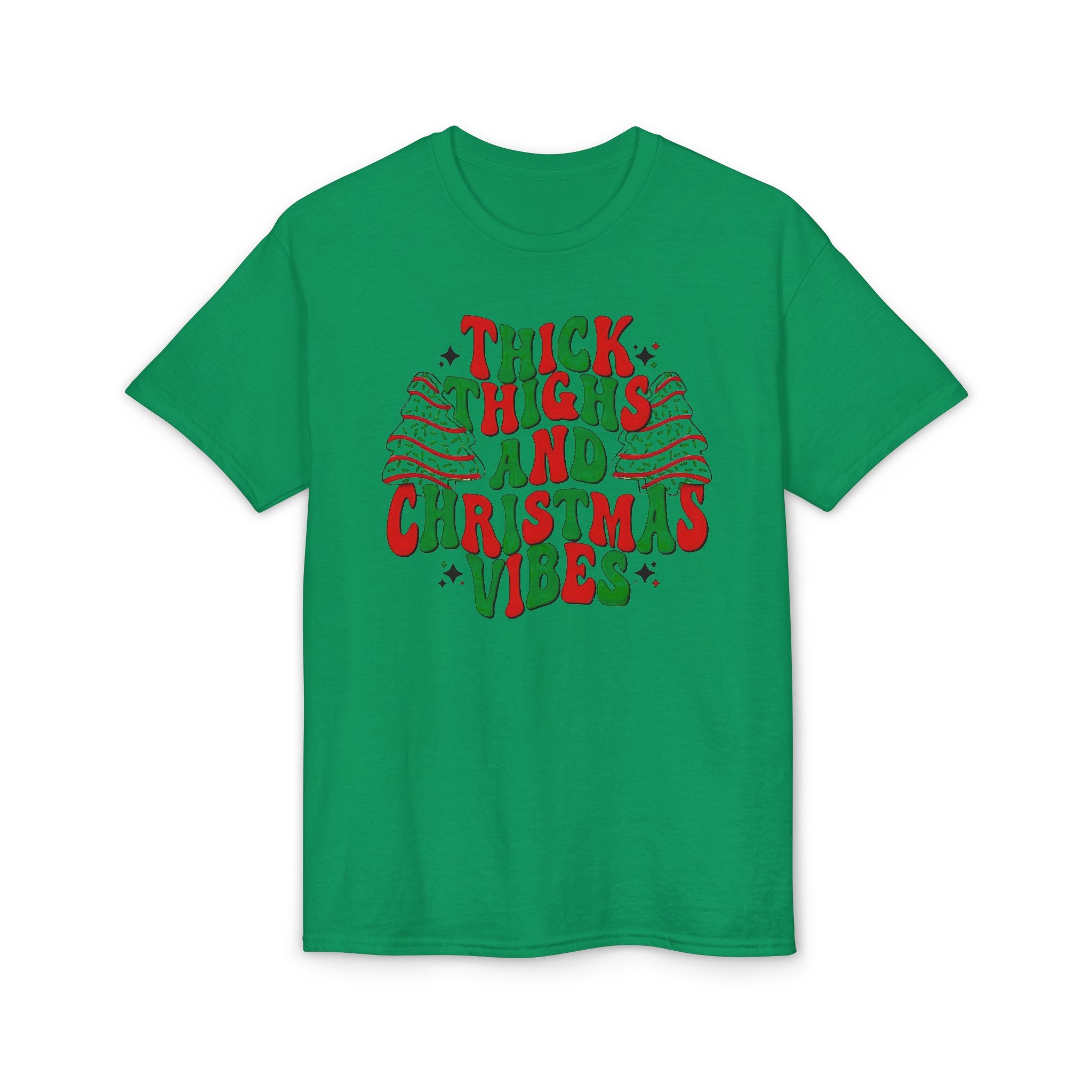 Thick Thighs and Christmas Vibes Gildan unisex T-Shirt